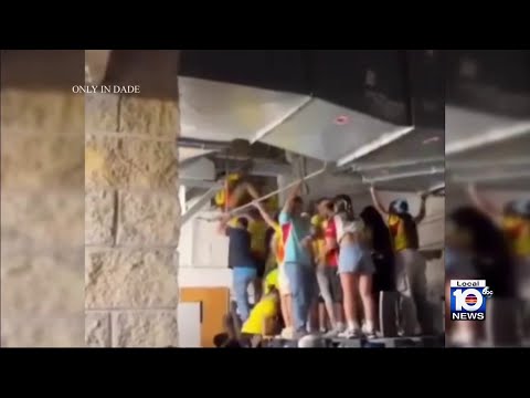 Chaos erupts, arrests made after fans without tickets enter Hard Rock Stadium at Copa America final