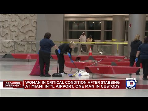 Man stabs woman at Miami International Airport