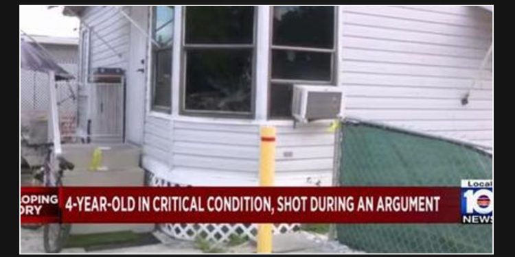 Miami-Dade Police report a boy was shot in his bedroom by a stray bullet from outside