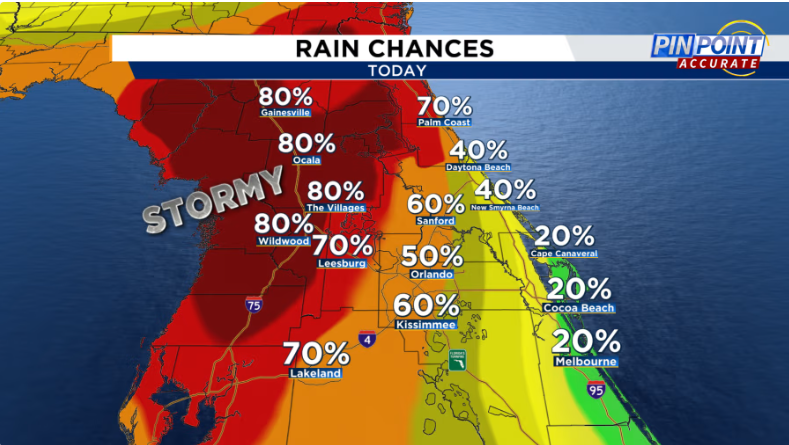 Central Florida likely to experience increased rainfall as Saharan dust clears out