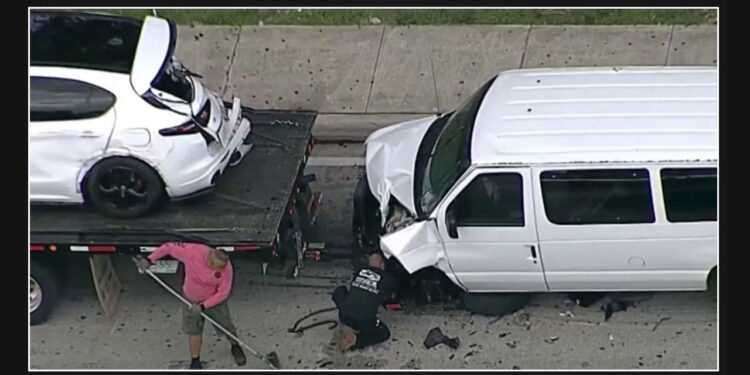 Multiple injuries reported in Miami Gardens chain-reaction crash