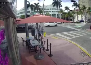 Surveillance video captures fatal hit-and-run in Miami Beach as nearby officer drives away from scene